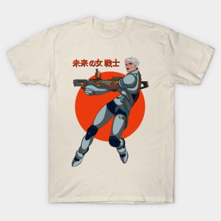 FEMALE CYBER-WARRIOR 01 T-Shirt